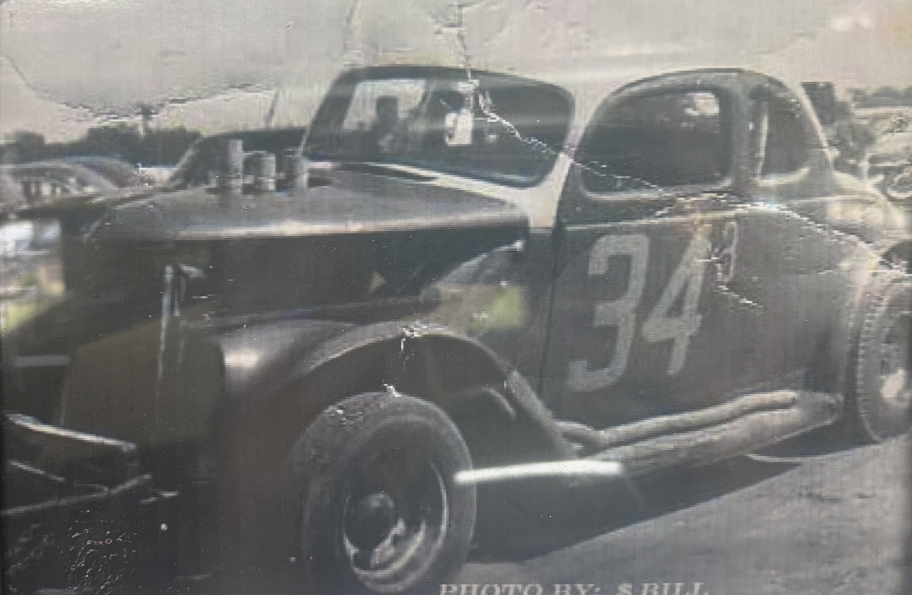 1951 NASCAR race action